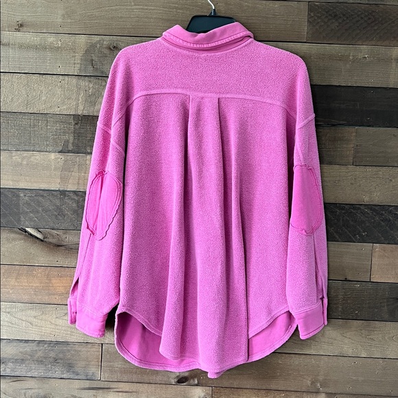 NWT Free People Women's Ruby Jacket Shacket in Pink Envy Size Large - Picture 5 of 9